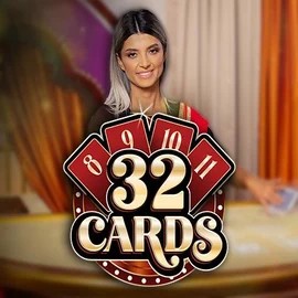 32 Cards online game logo by Ezugi on slotmafiacasinos.de